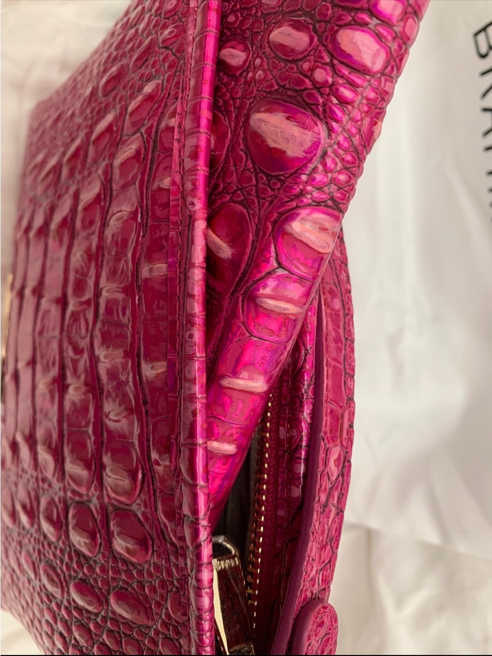 NWT Brahmin Potion (Hot Pink) Lorelei and Matching Potion Ady Wallet - Picture 3 of 14